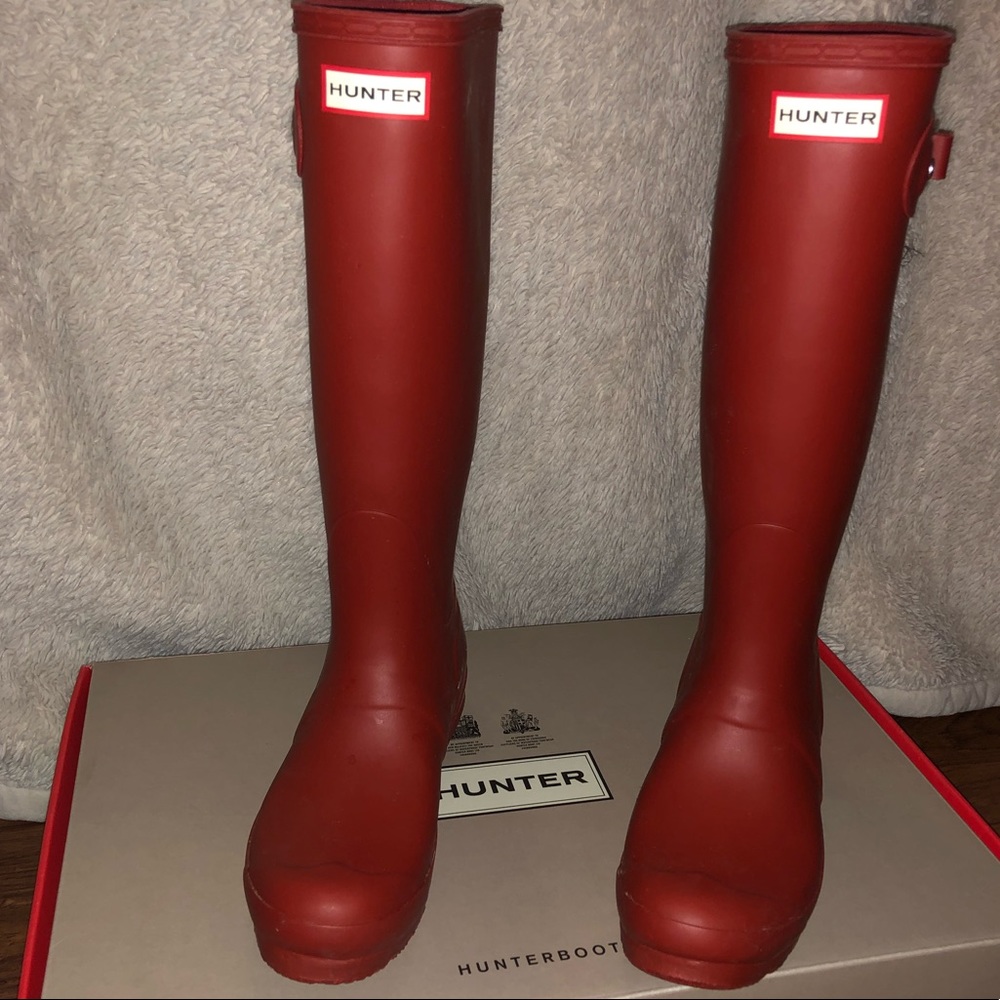 Hunter Red Rain Boots